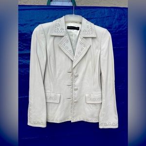 Dana Buchaman Leather Jacket Size S
